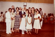 Bodas de prata, Cida e Paulo com a família Cruz em 1979