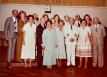 Bodas de prata, Cida e Paulo com a família Pacali em 1979